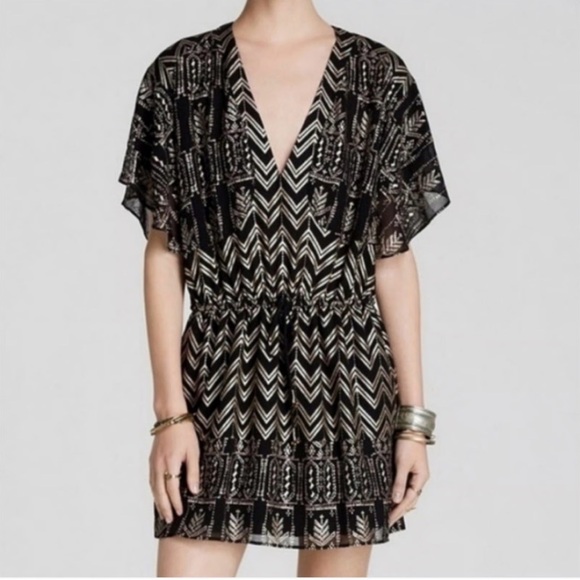 Free People Dresses & Skirts - Free People Black and White Patterned Dress